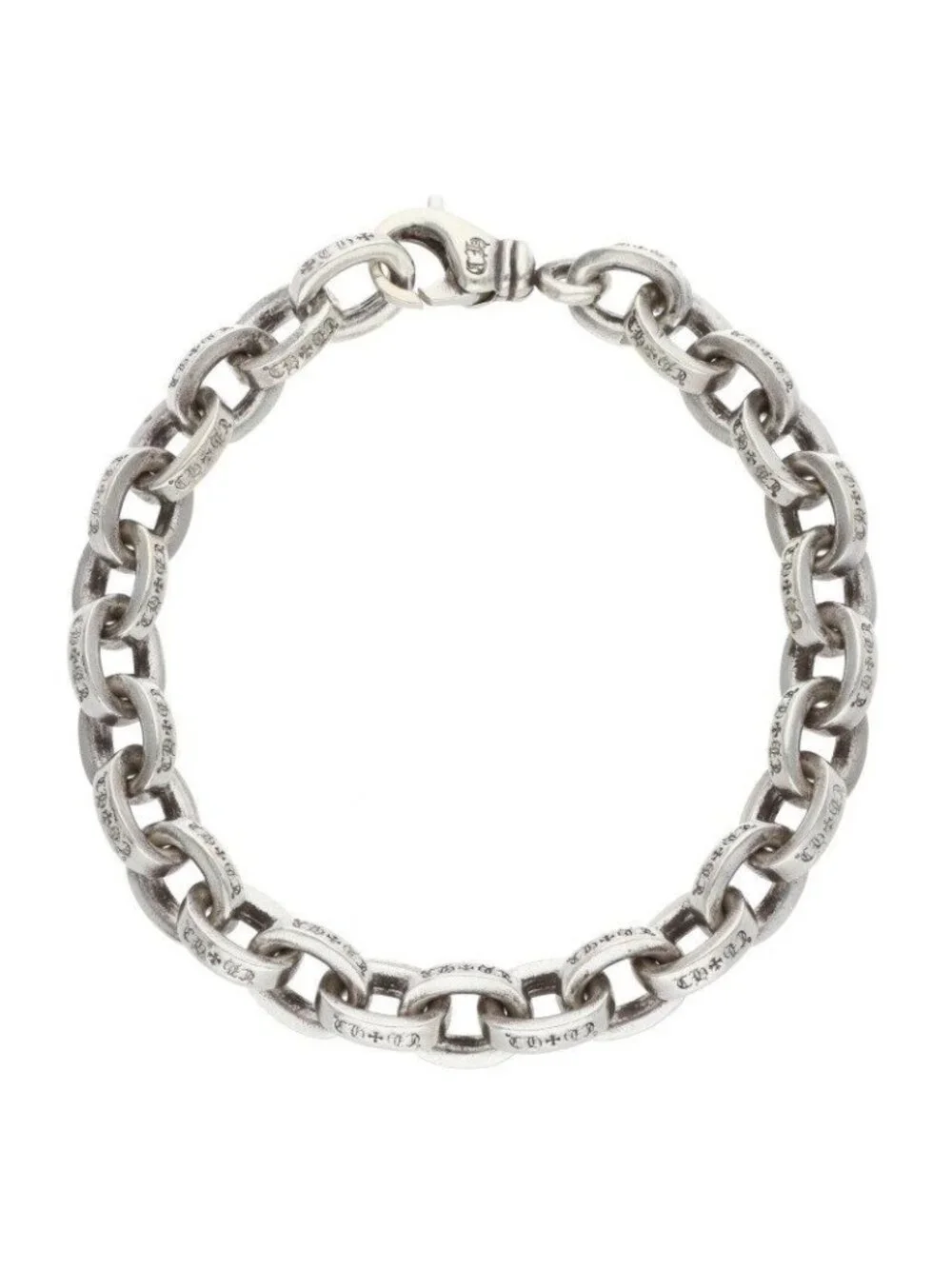 Chrome Hearts Large Paper Chn Large Chain Silver Bracelet